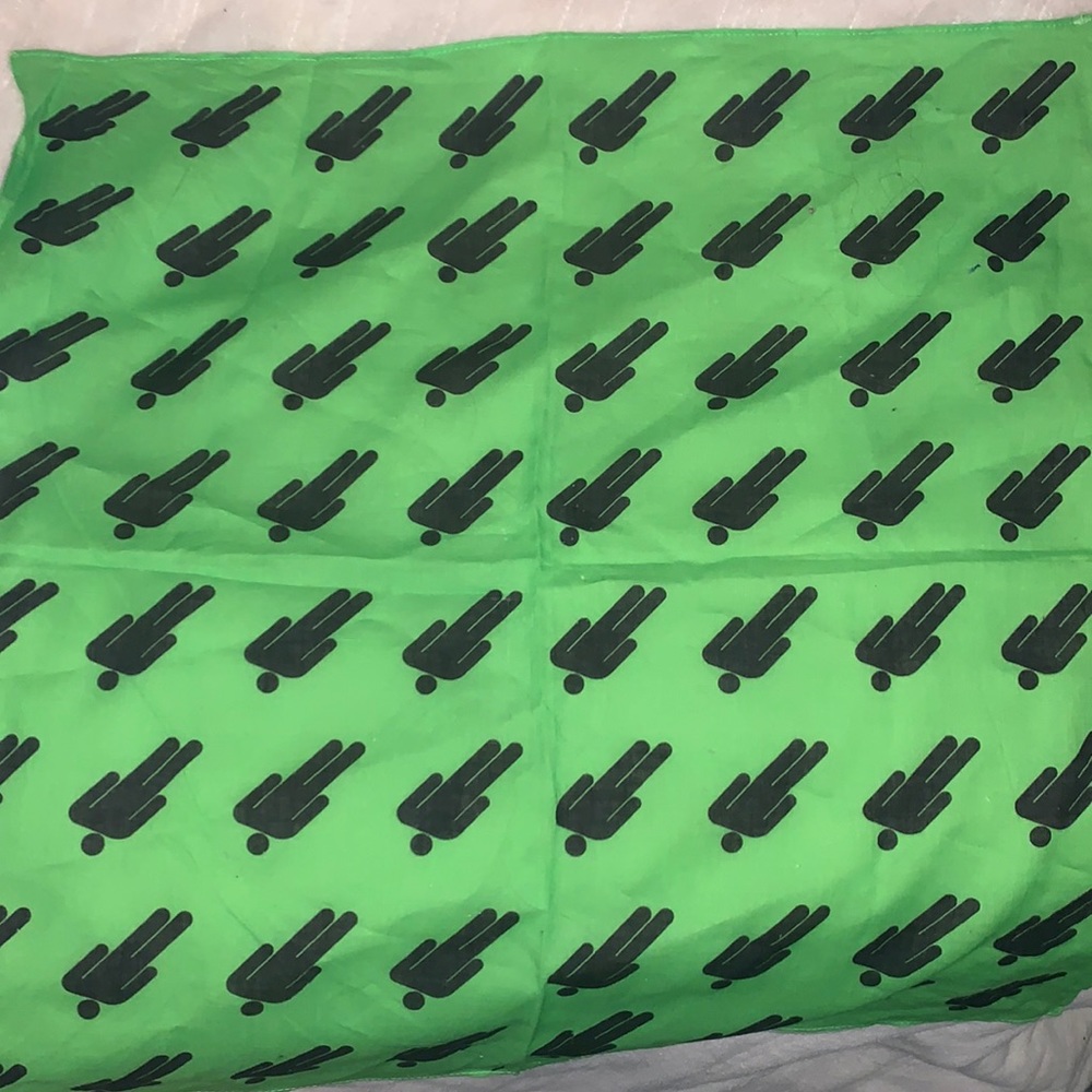 Green billie eilish bandana
